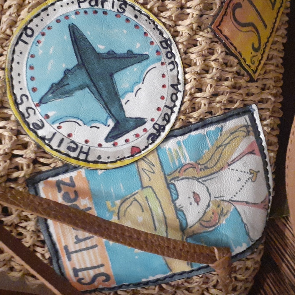 BRIGHTON FASHIONISTA JET TRAVEL BAG CROSSBODY EUC - Picture 4 of 11
